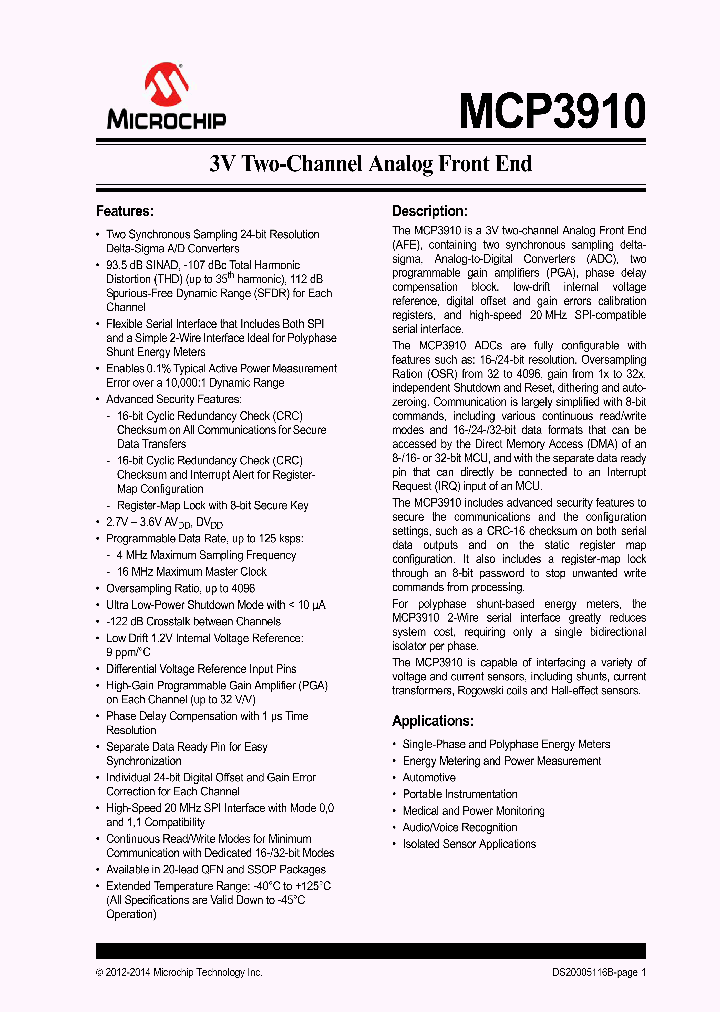 MCP3910A1T-ESS_8785627.PDF Datasheet