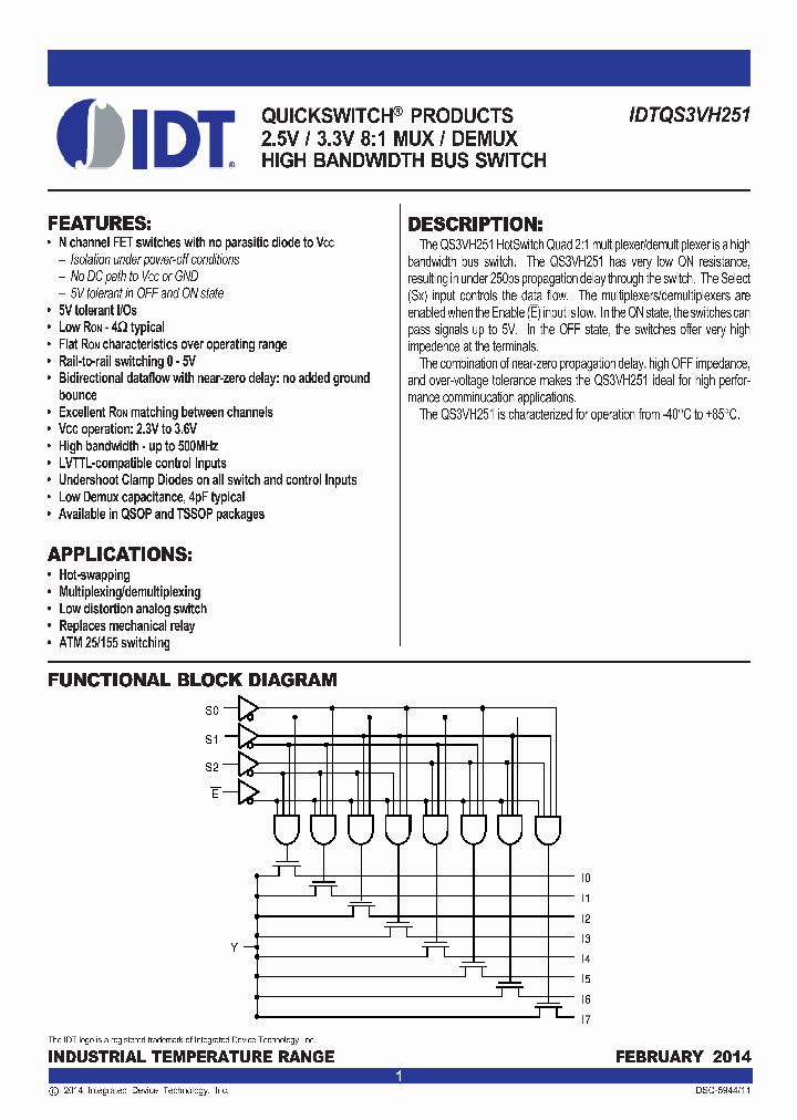 QS3VH251PAG_8786056.PDF Datasheet
