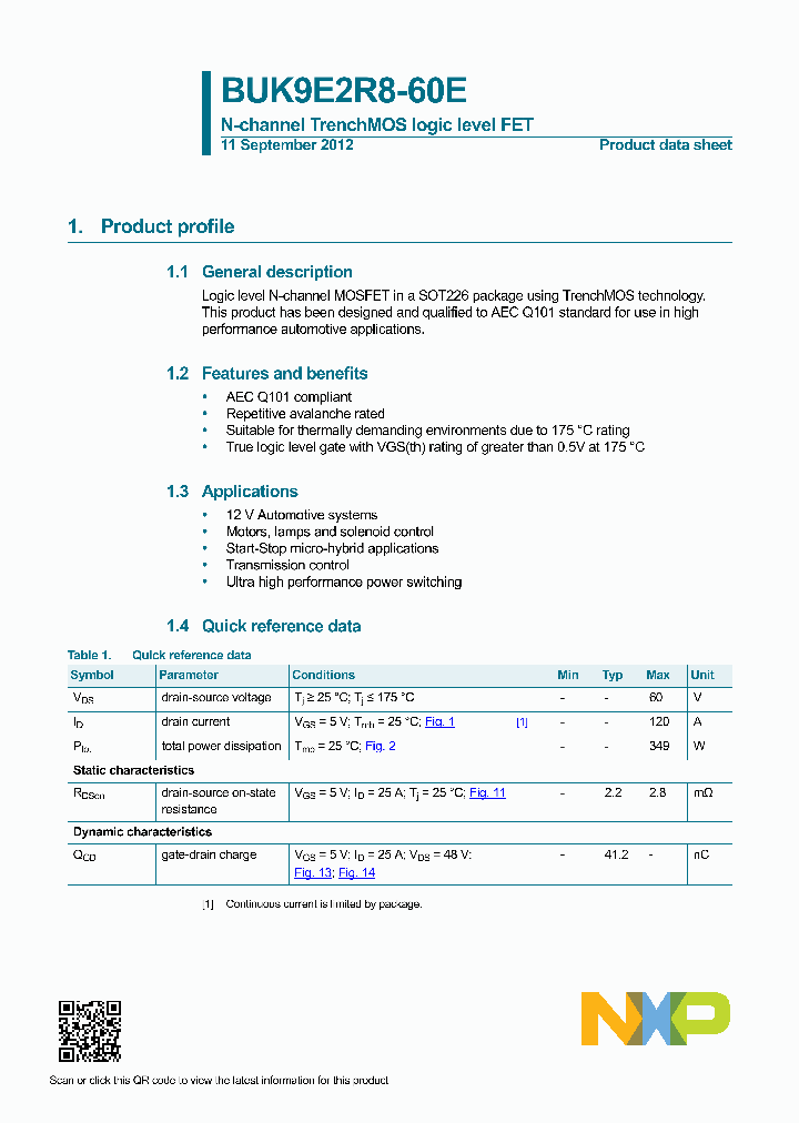 BUK9E2R8-60E_8793615.PDF Datasheet