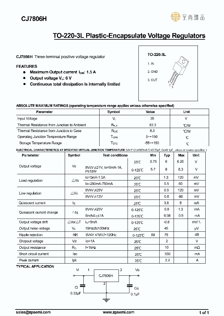 CJ7806H_8819976.PDF Datasheet