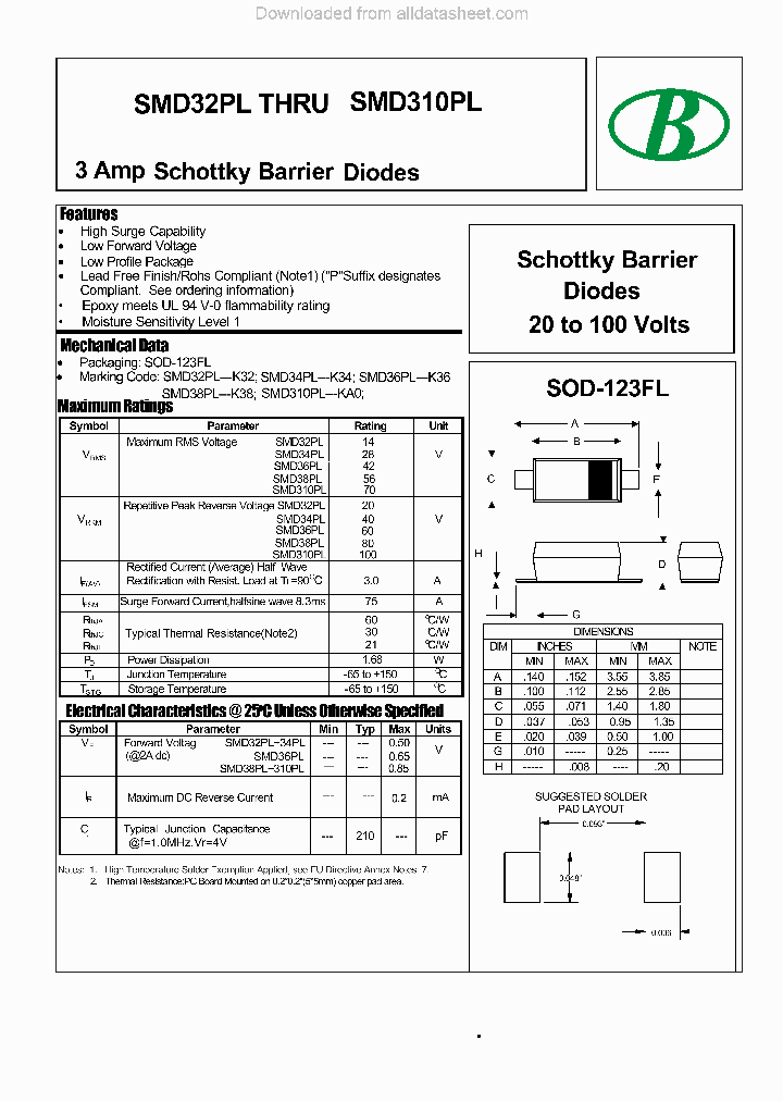 SMD32PL-3A-SOD-123FL_8829257.PDF Datasheet