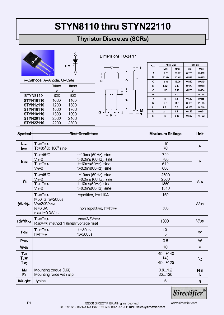 STYN22110_8830997.PDF Datasheet