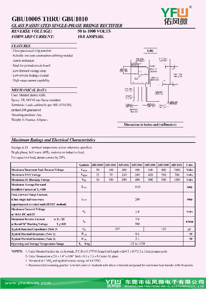 GBU10005_8831101.PDF Datasheet