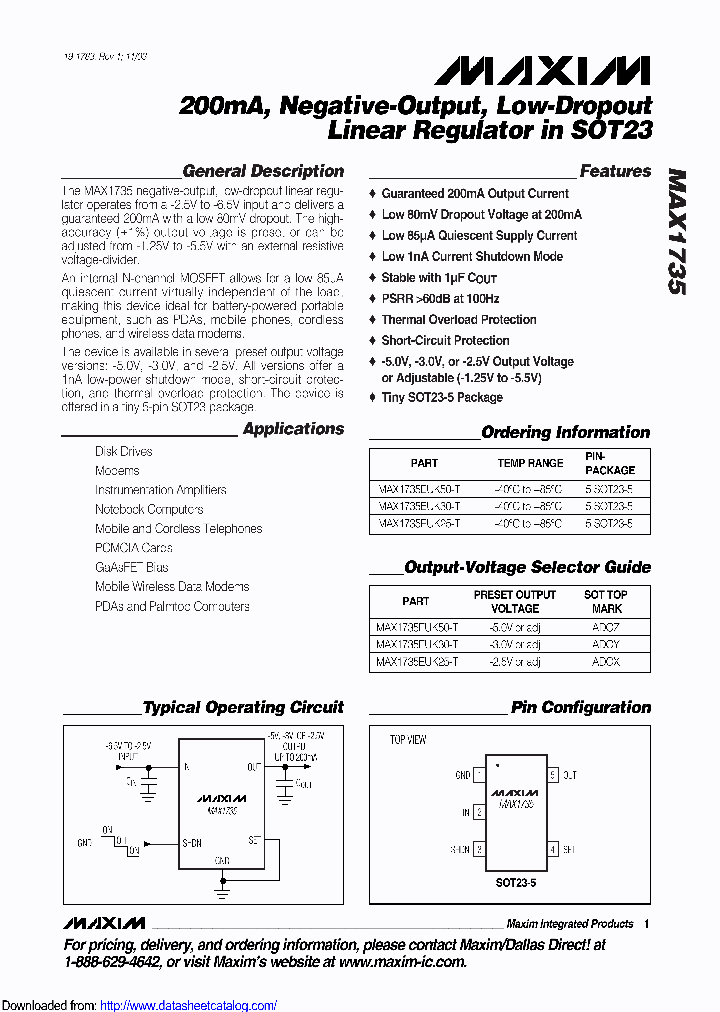 MAX1735EUK30_8841498.PDF Datasheet