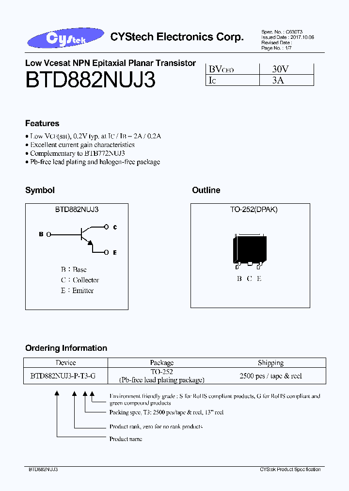 BTD882NUJ3_8831790.PDF Datasheet