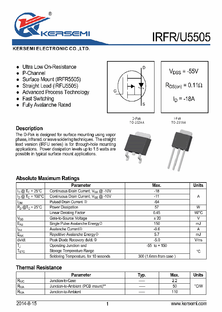 IRFR5505_8831806.PDF Datasheet