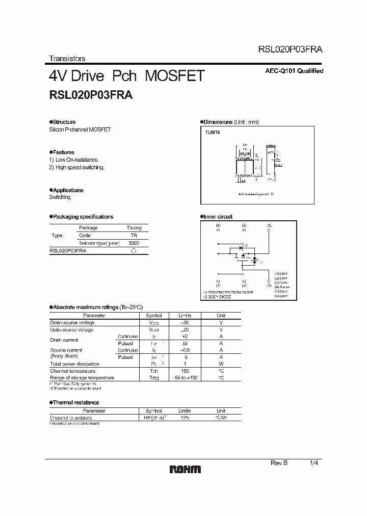 RSL020P03FRA_8832678.PDF Datasheet