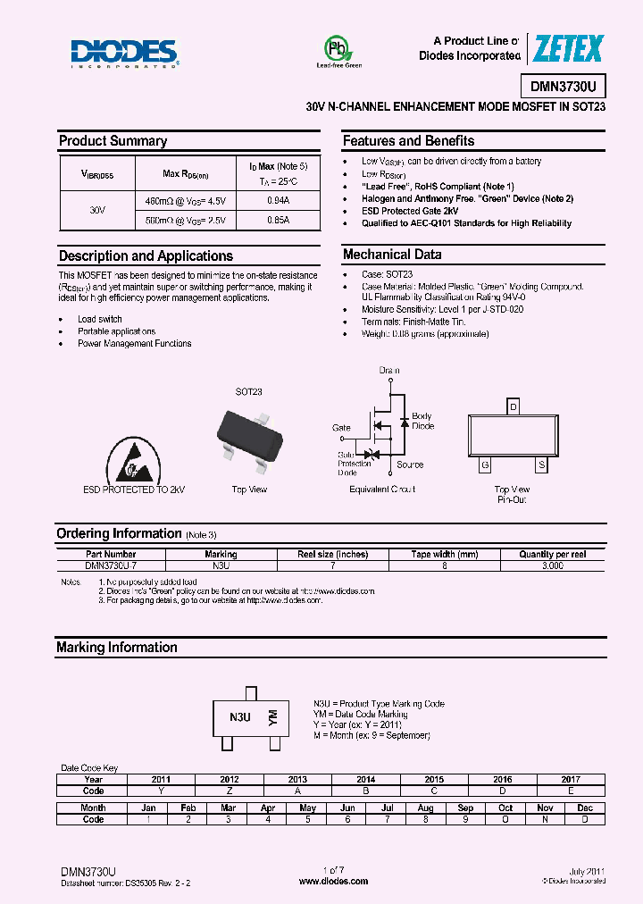 DMN3730U-7_8834143.PDF Datasheet