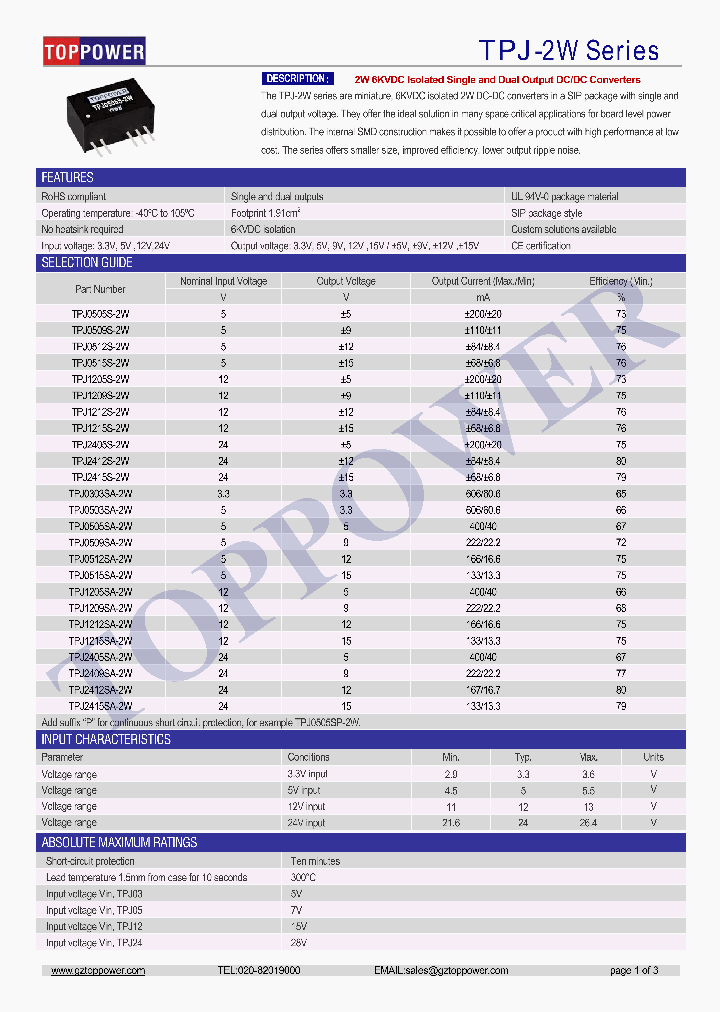 TPJ1209S-2W_8842164.PDF Datasheet