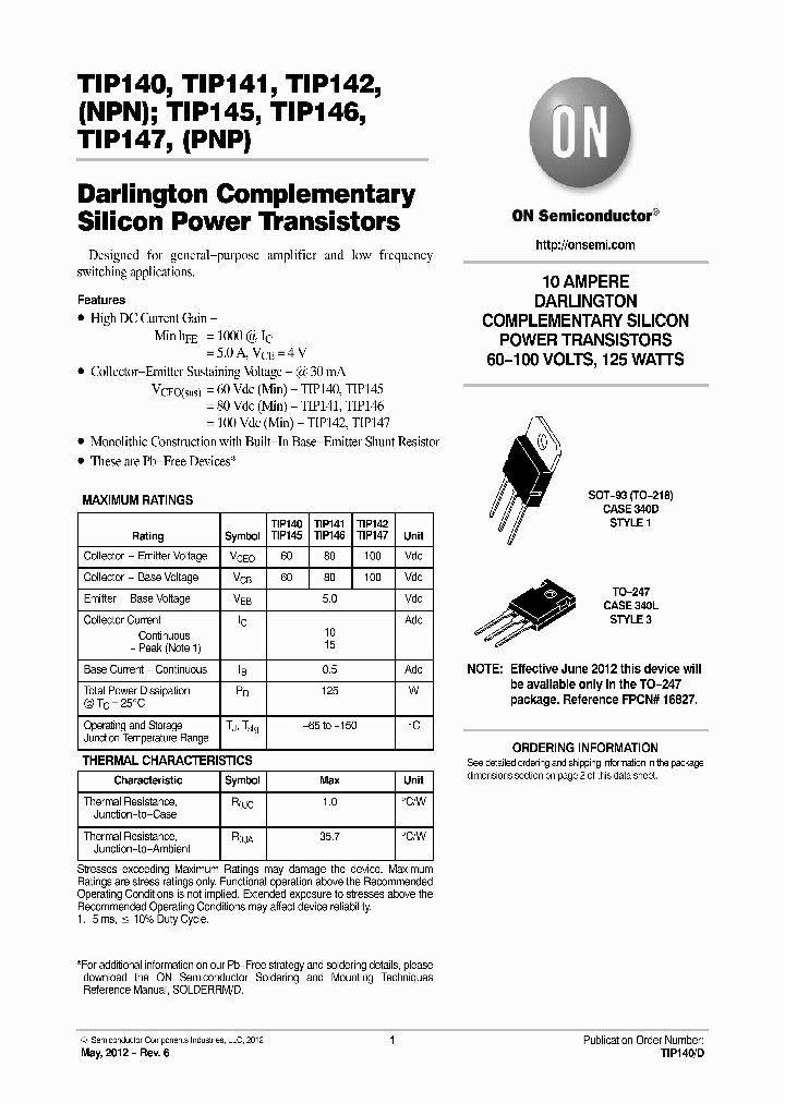 TIP146G_8837314.PDF Datasheet