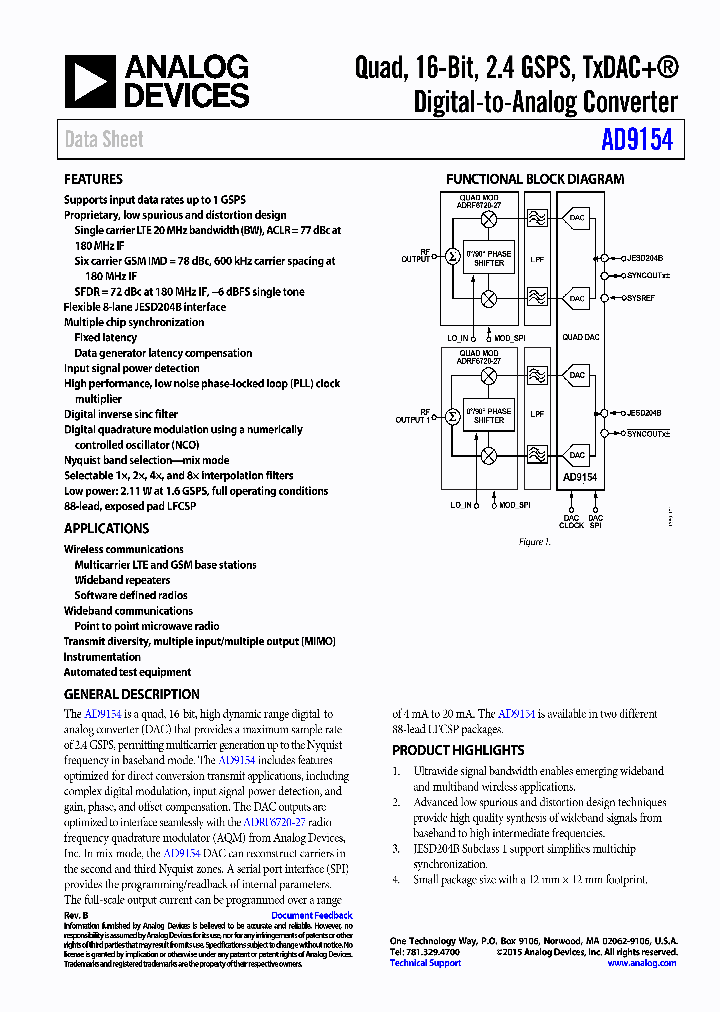 AD9154_8843011.PDF Datasheet