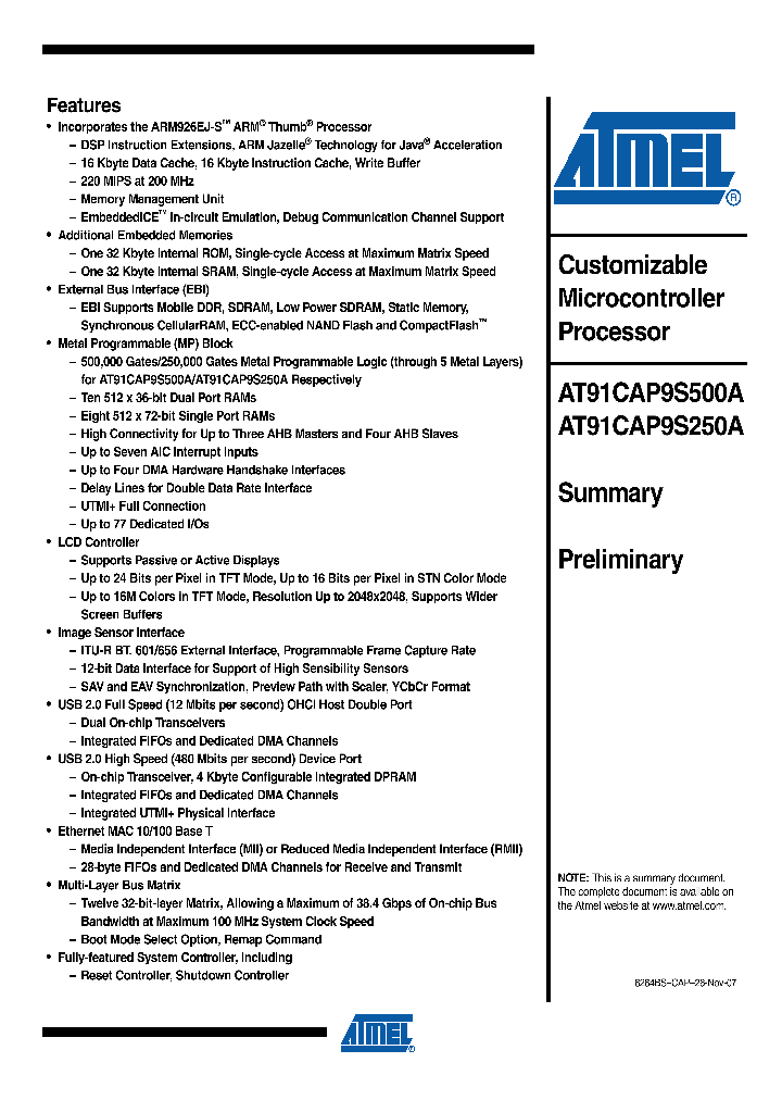 AT91CAP9S250A-CJ_8841096.PDF Datasheet