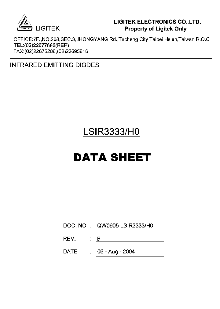 LSIR3333-H0_8844674.PDF Datasheet