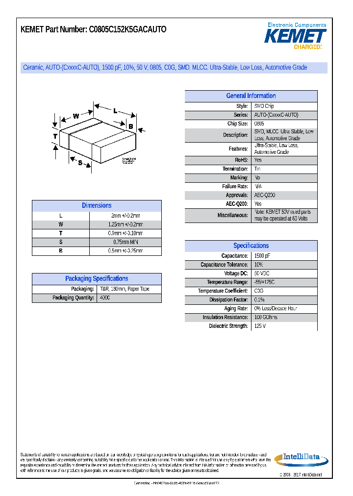 C0805C152K5GACAUTO_8849644.PDF Datasheet