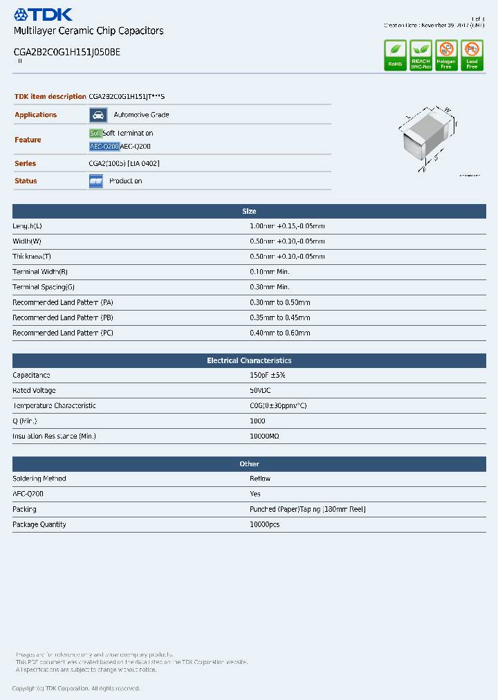 CGA2B2C0G1H151J050BE_8851676.PDF Datasheet