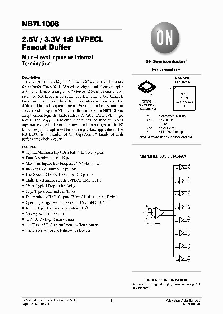 NB7L1008_8873049.PDF Datasheet