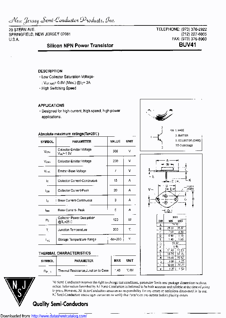 BUV41_8875074.PDF Datasheet