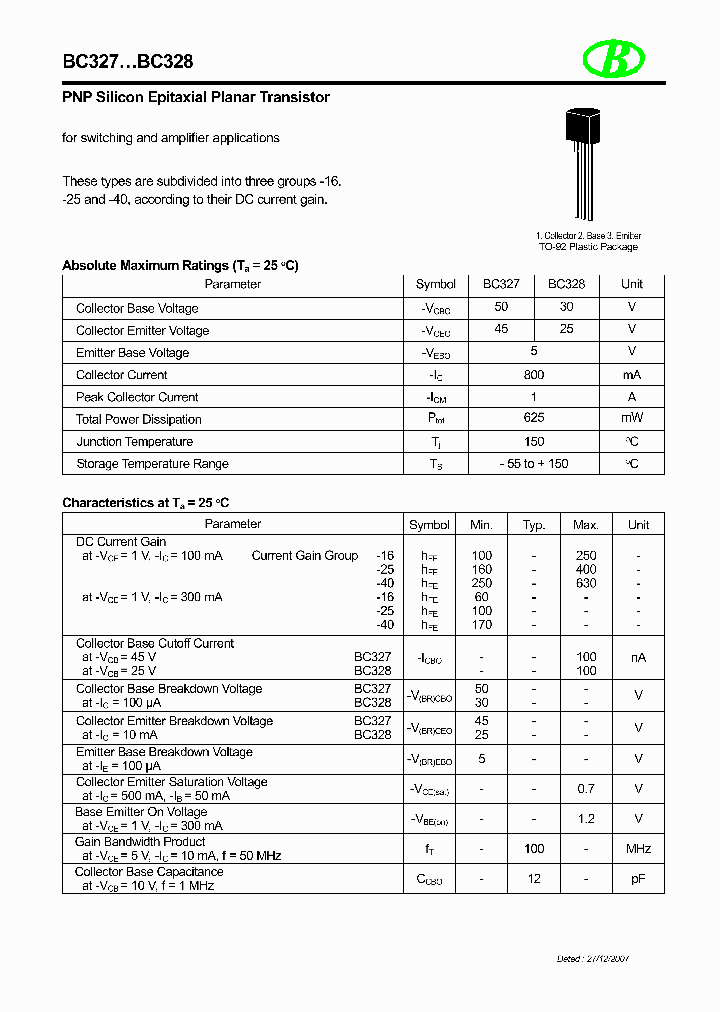 BC327_8879412.PDF Datasheet