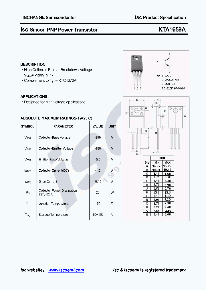 KTA1659A_8879551.PDF Datasheet