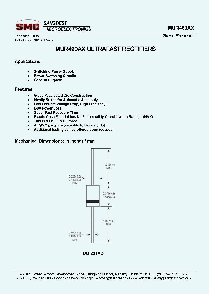 MUR460AX_8883290.PDF Datasheet