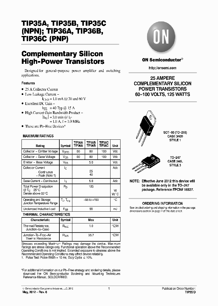 TIP36AG_8884525.PDF Datasheet