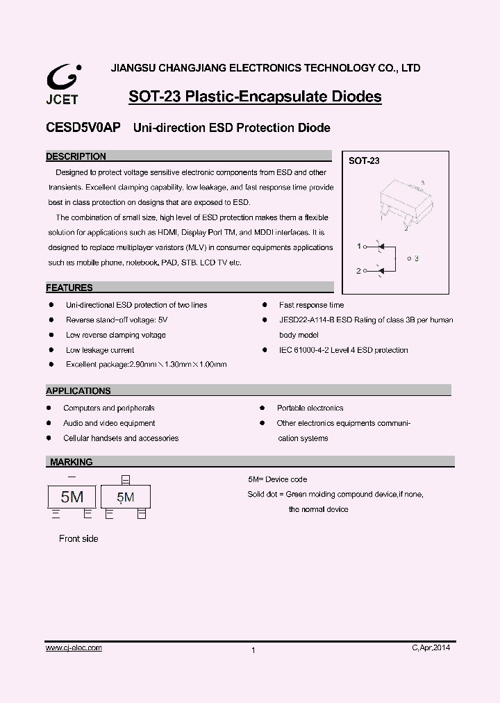 CESD5V0AP_8885889.PDF Datasheet