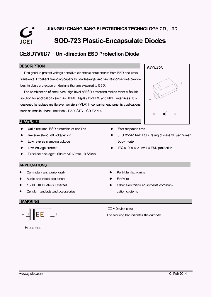 CESD7V0D7_8885900.PDF Datasheet