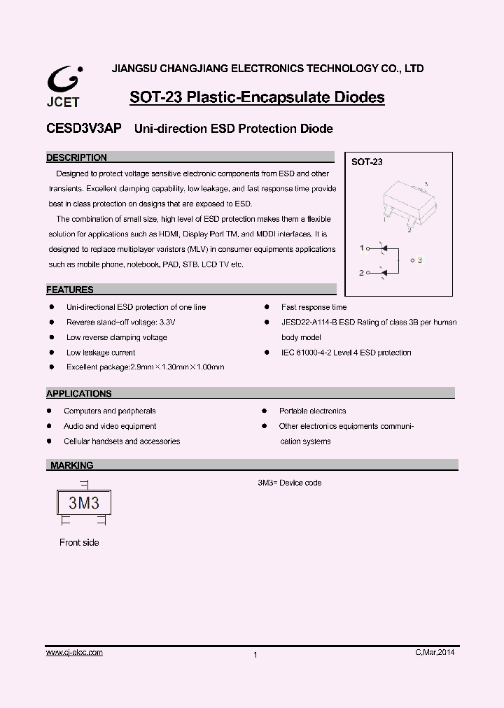 CESD3V3AP_8885886.PDF Datasheet