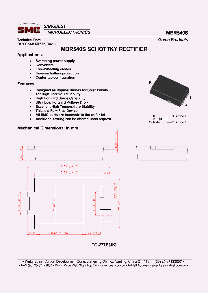 MBR540S_8889493.PDF Datasheet