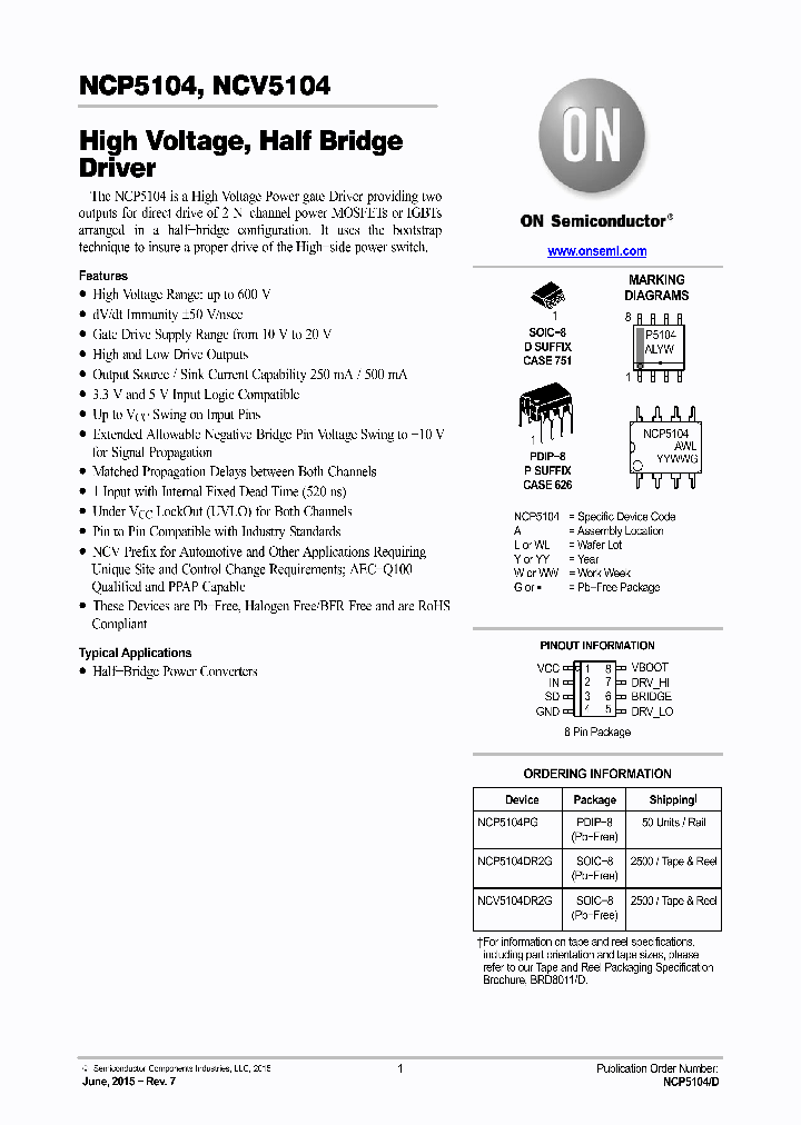 NCP5104_8894817.PDF Datasheet