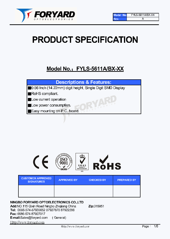FYLS-5611AX-00_8901930.PDF Datasheet