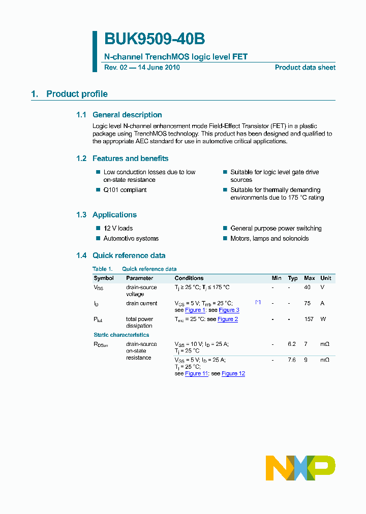 BUK9509-40B-15_8909226.PDF Datasheet
