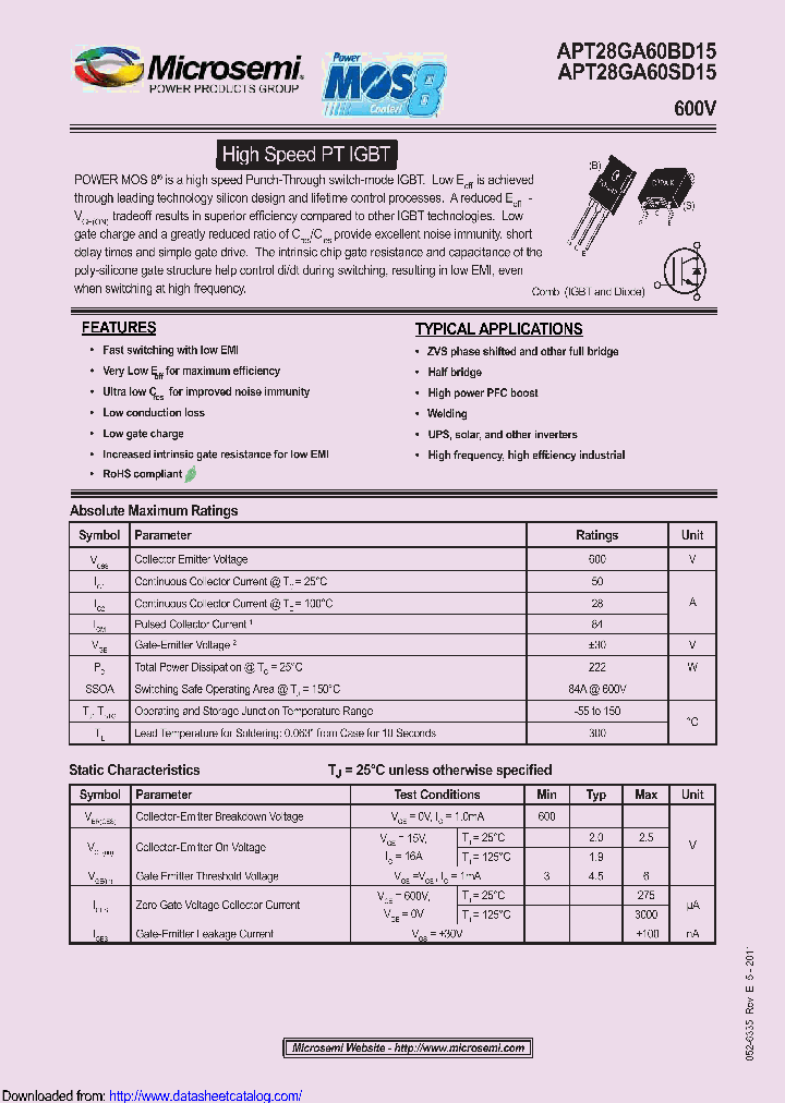 APT28GA60BD15_8910100.PDF Datasheet
