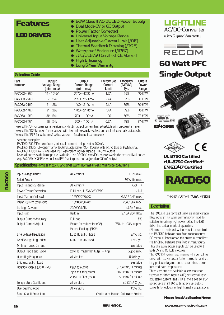 RACD60-1050_8910086.PDF Datasheet