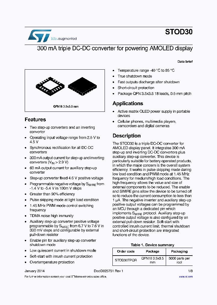 STOD30_8910456.PDF Datasheet