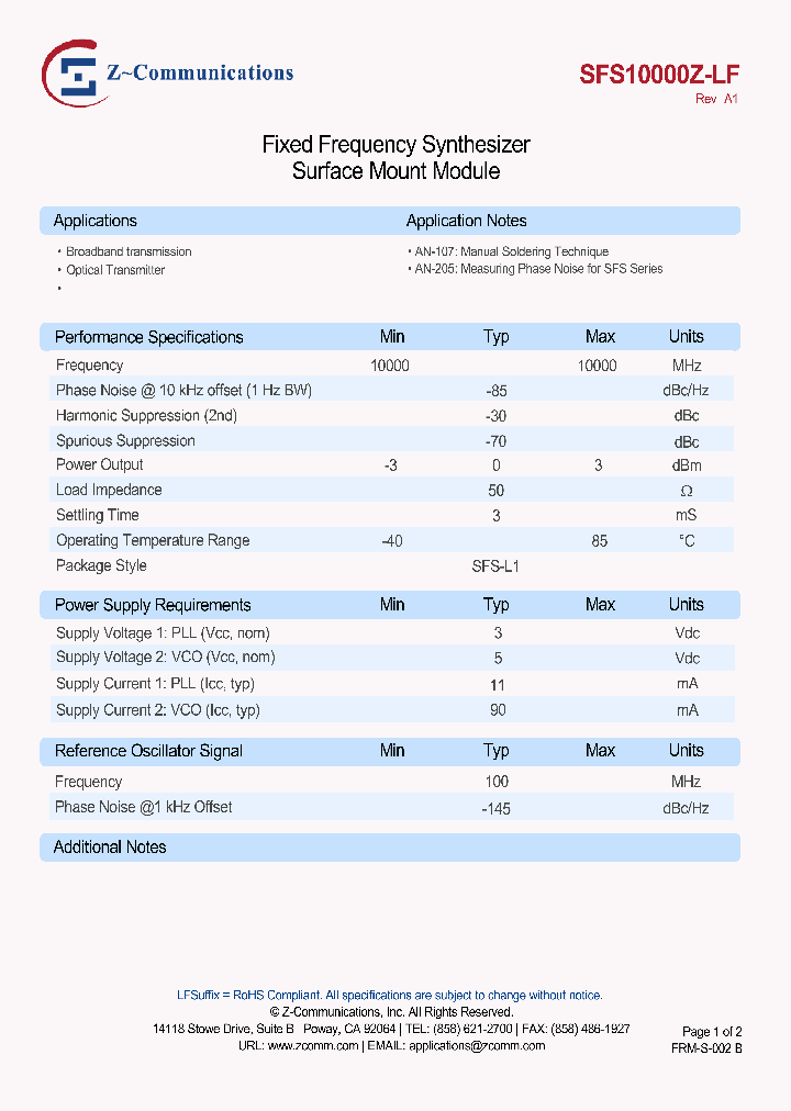 SFS10000Z-LF_8910725.PDF Datasheet