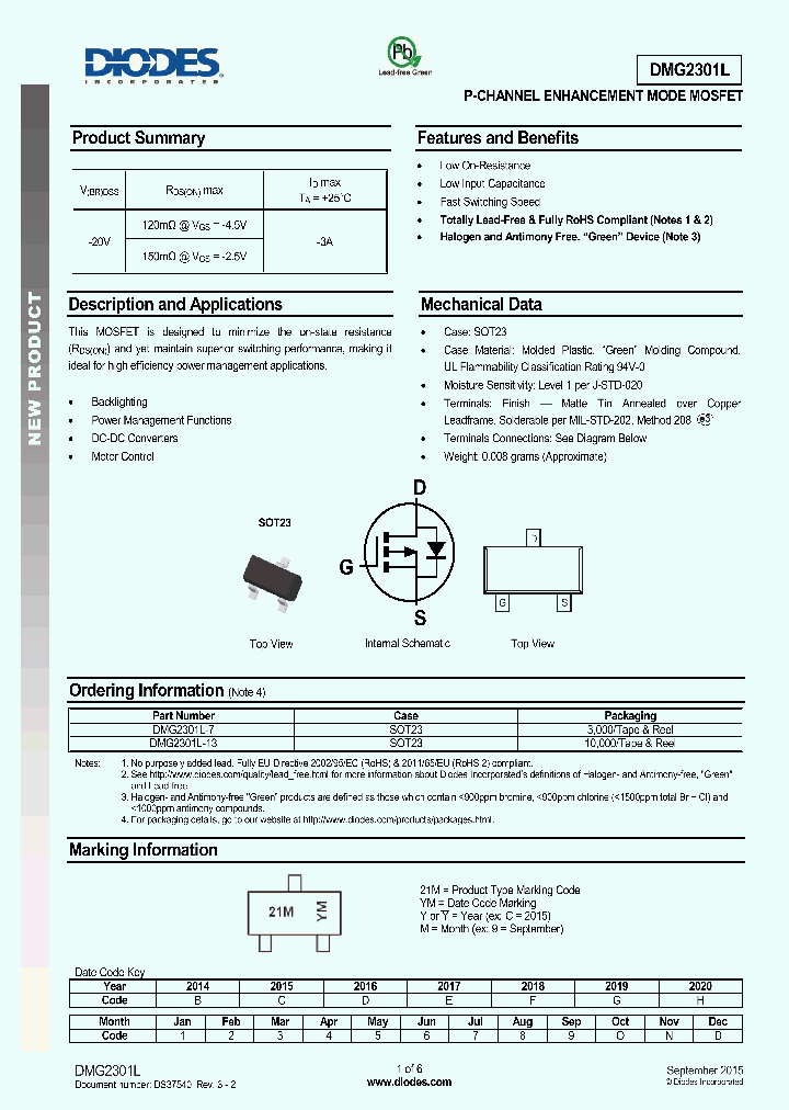 DMG2301L-13_8912099.PDF Datasheet