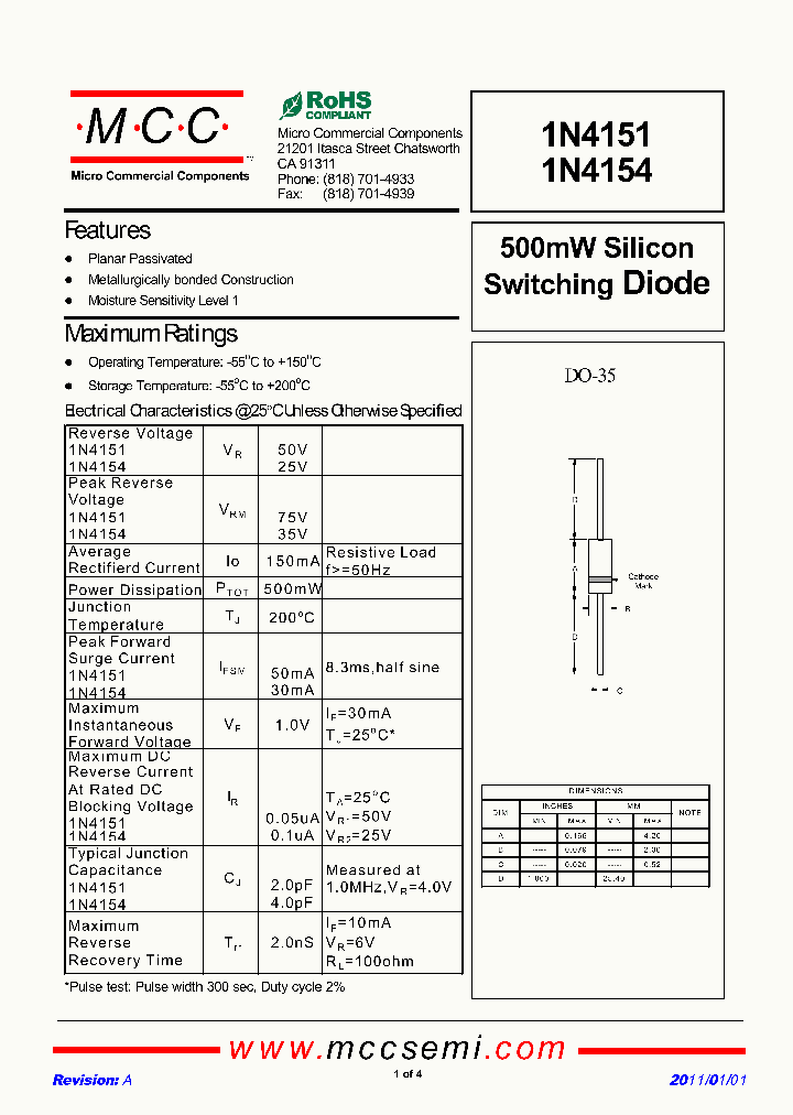 1N4151_8913409.PDF Datasheet