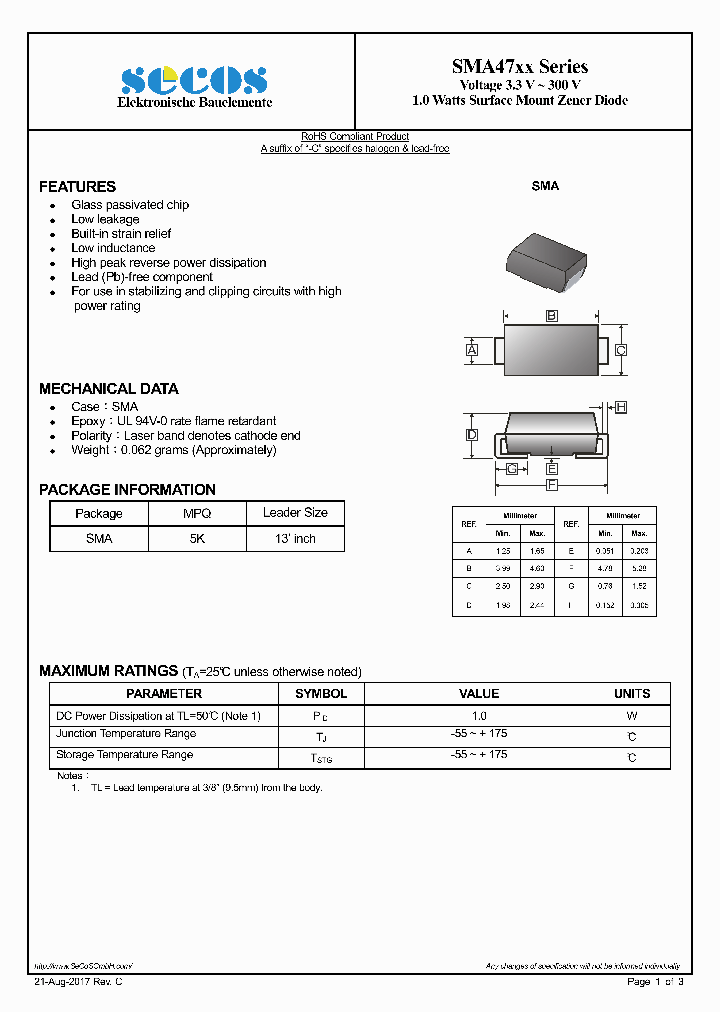 SMAZ1300_8917694.PDF Datasheet