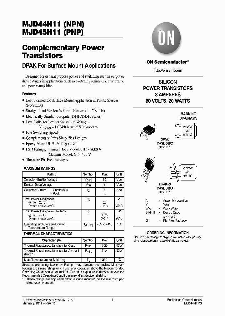 MJD44H11_8918199.PDF Datasheet