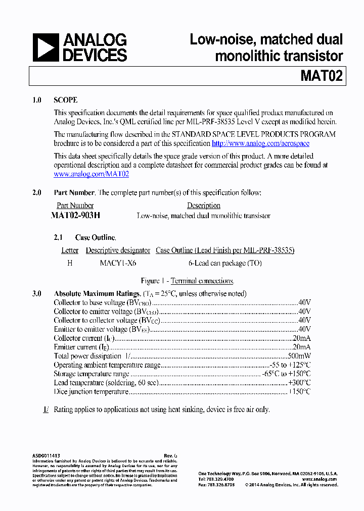 MAT02_8919253.PDF Datasheet