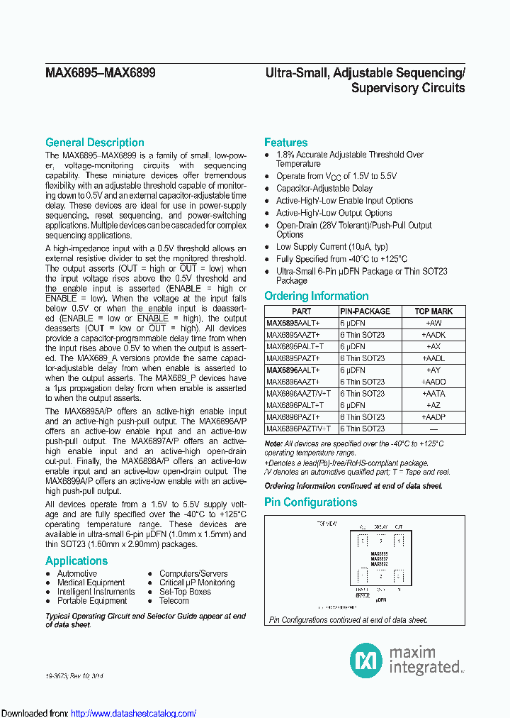 MAX6895AAZT_8919957.PDF Datasheet