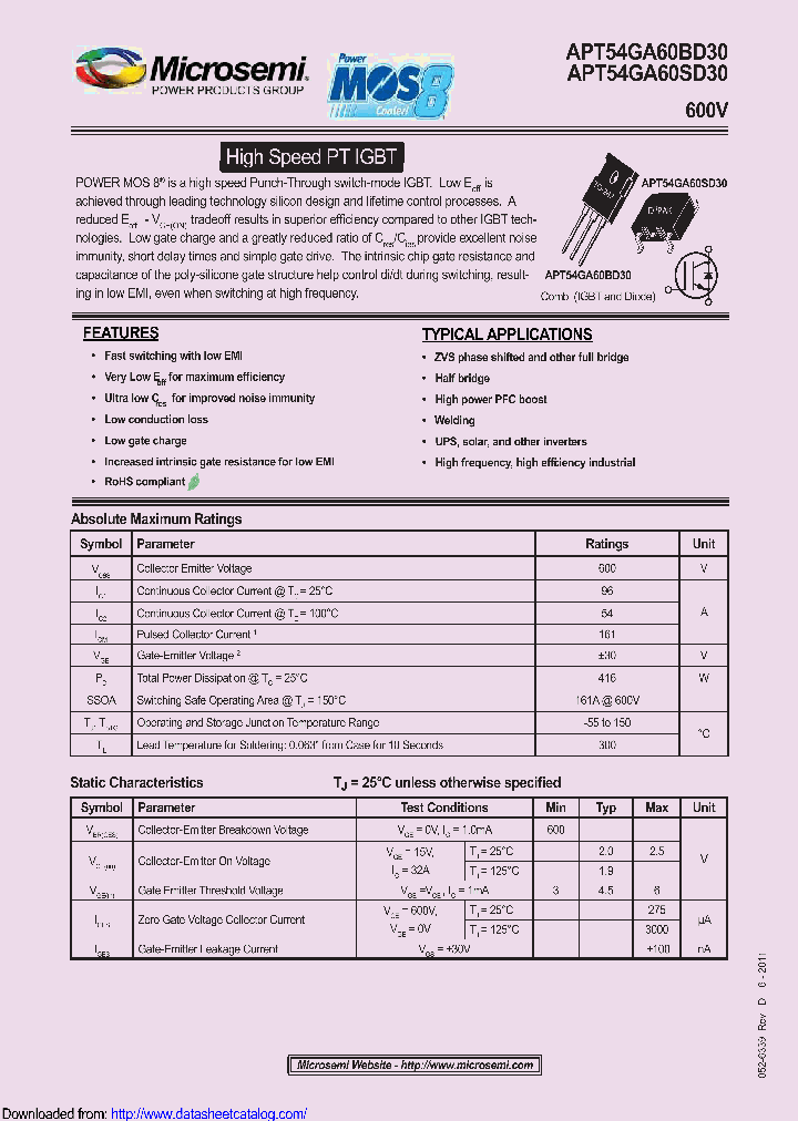 APT54GA60BD30_8920149.PDF Datasheet