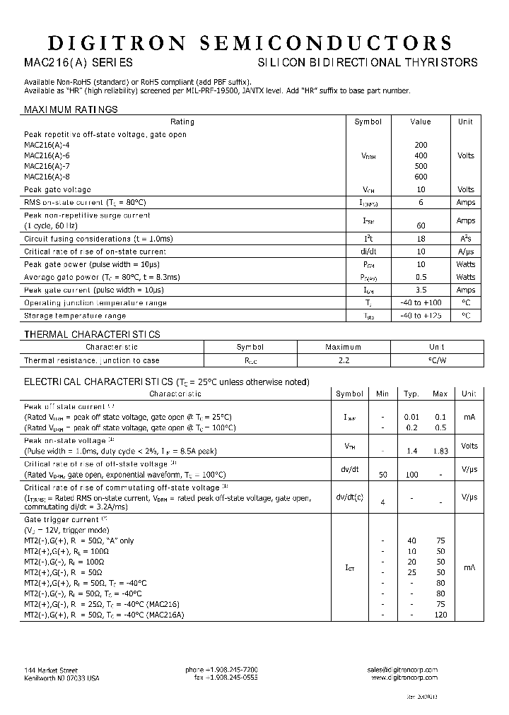 MAC216_8921885.PDF Datasheet