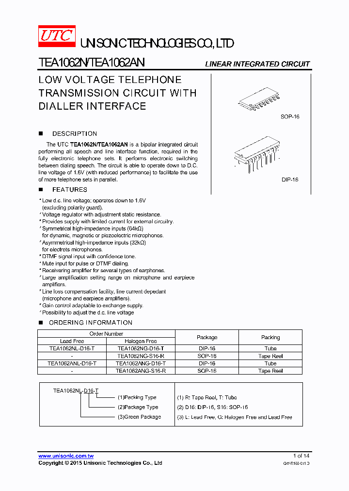 TEA1062NL-D16-T_8922456.PDF Datasheet