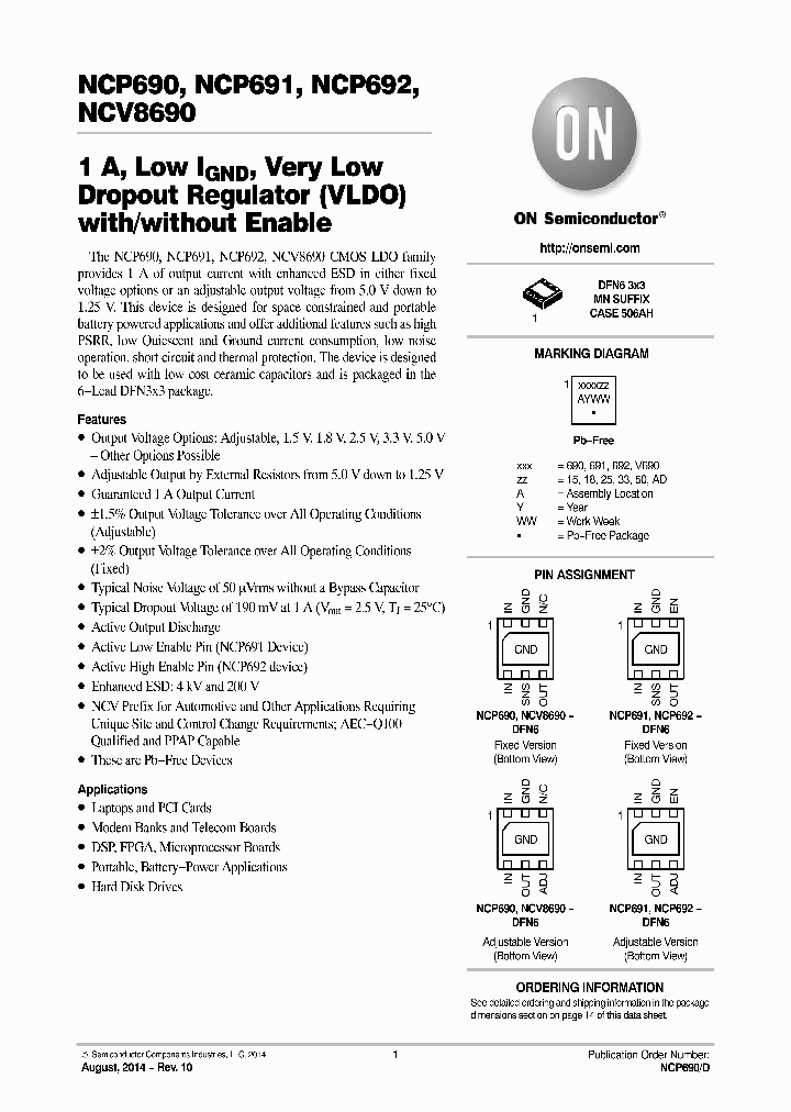 NCP691MNADJT2G_8925075.PDF Datasheet