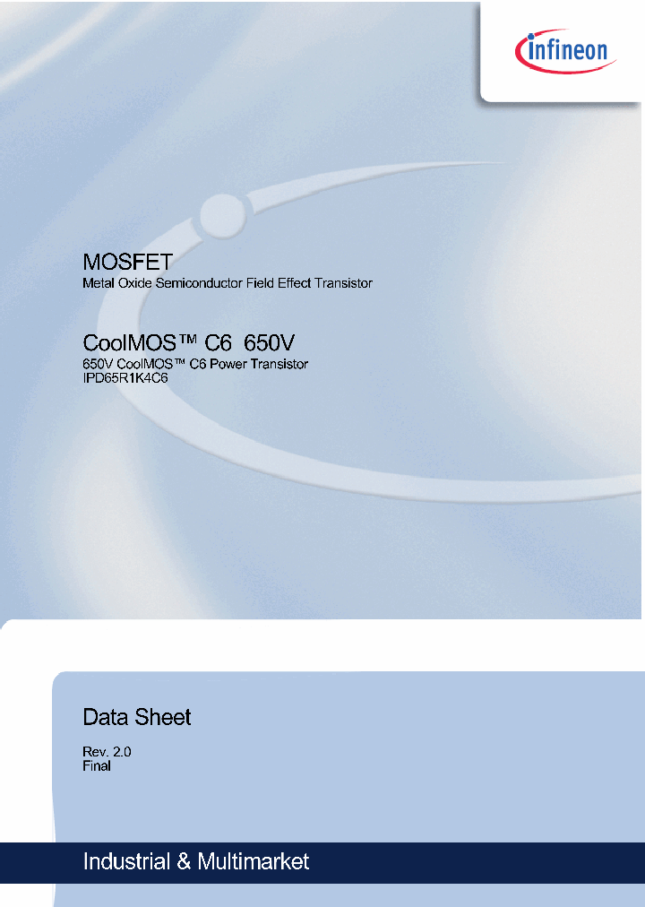 IPD65R1K4C6_8926518.PDF Datasheet