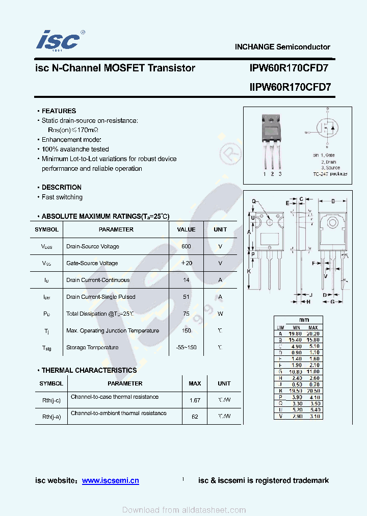 IIPW60R170CFD7_8926845.PDF Datasheet