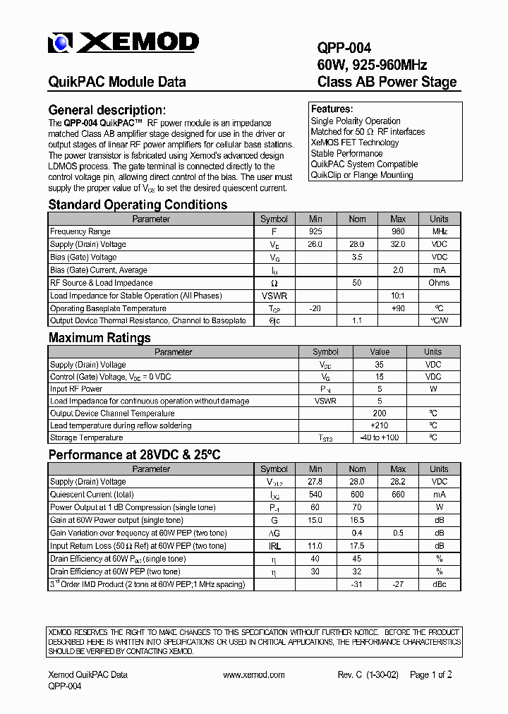 QPP-004_8929333.PDF Datasheet