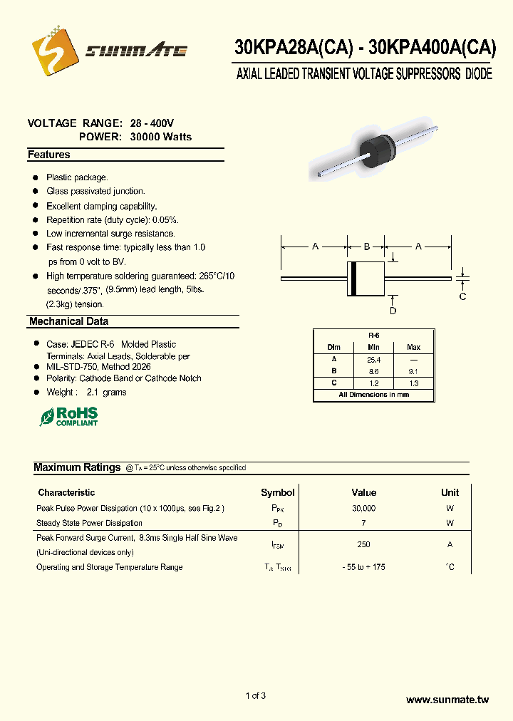 30KPA288A_8930152.PDF Datasheet